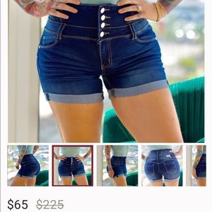 High waisted form flattering shorts